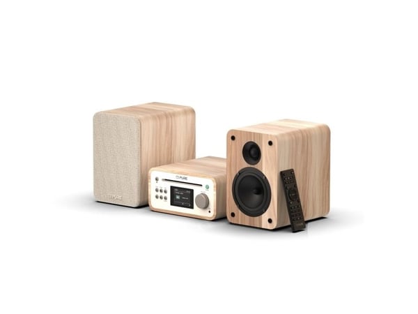 Pure Classic Stereo Mini, Hjemmelydanlegg (mikro), Eik, Hvit, 1 disker, Front, 40 W, 2,54 mm