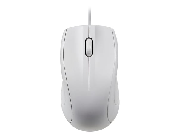 Deltaco MS-711-W, Molempikätinen, Optinen, USB Type-C, 1200 DPI, Valkoinen