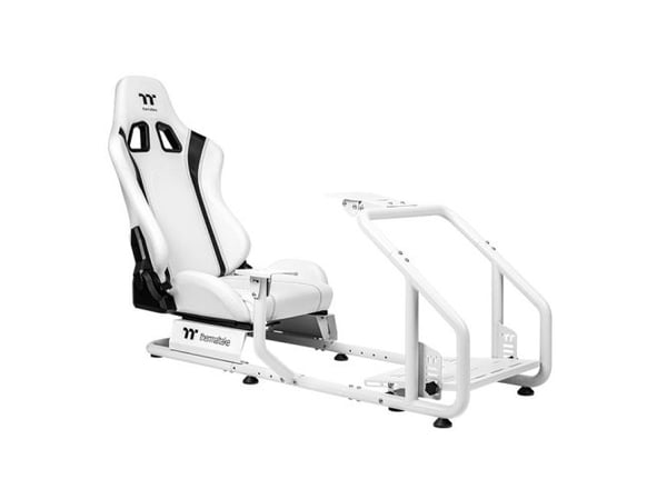 Thermaltake GSC-R30-CPASWH-01, Stol til konsollgaming, 100 kg, Flatt sete, Hård ryggstø, Billøp, Hvit