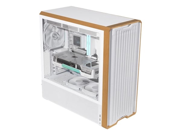 Lian Li Lancool 217 INF - Mid tower - SSI EEB - sidepanel med vindu (herdet glass) - ingen strømforsyning (ATX) - hvit - USB/lyd