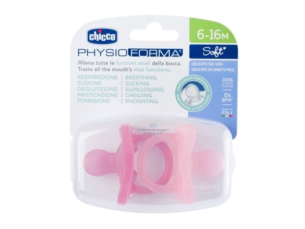 Chicco 00073087110000, Ultramyk, Anatomisk, Silikon, Jente, 2 stykker