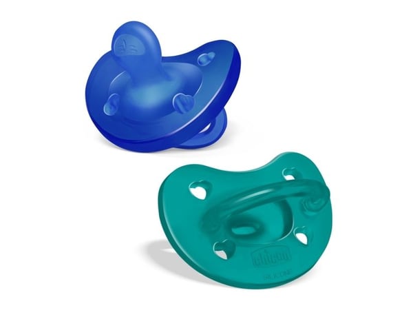 Chicco 00073086210000, Ultramjuk napp, Anatomisk, Silikon, Pojke, 2 styck