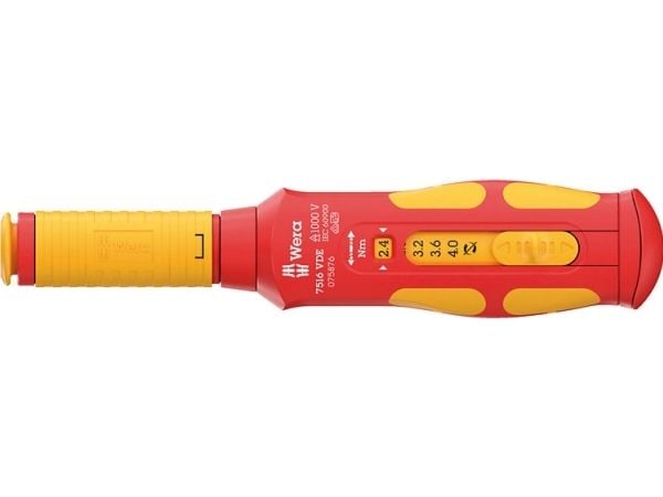 Wera 05075876001, Nm, Mekanisk, 2,4 - 4 Nm, Sort, Grønn