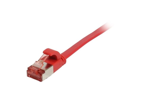 Patchkabel RJ45 CAT6 250 MHz 3 m rød FTPU/FTP Superflex Flat Synergy 21