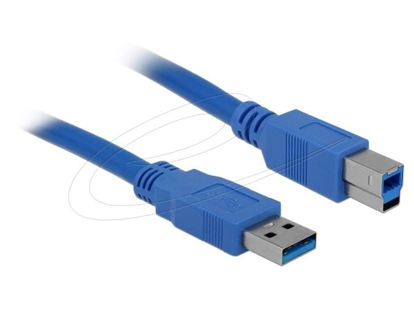 DeLOCK - USB-kaapeli - USB Type A (han) til USB Type B (han) - USB 3.0 - 3 m - P/N: 89273:lle