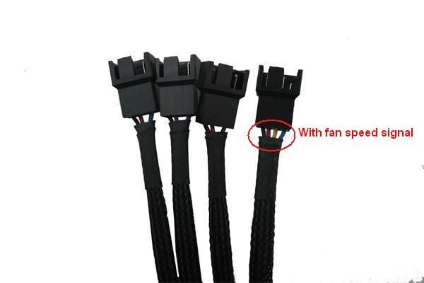 Gelid Solutions CA-PWM-03, 0,42 m, 4 x 4-pin PWM, 4-pin PWM + Molex (4-pin), Hankjønn, Hunkjønn, Rett