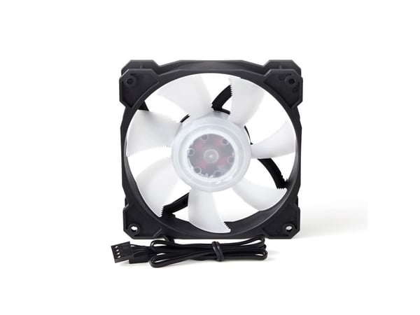 Gelid Solutions Radiant-D, Tuuletin, 12 cm, 77,2 cfm, Musta, Valkoinen