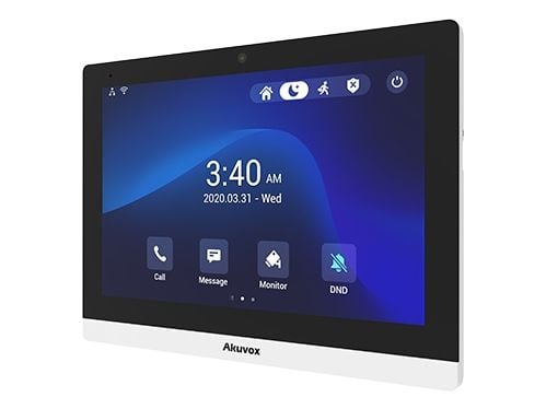 Akuvox C319S - Doorbell monitor - trådløs, kablet - 802.11b/g/n, Bluetooth 4.2 - 2.4 Ghz - serielt RS-485/10/100 Ethernet