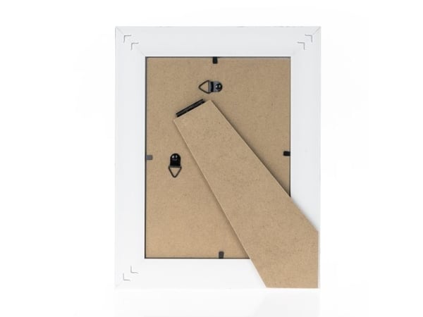 ZEP PM257W, Enkel bilderamme, Tre, Hvit, Bord, Vegg, 13 x 18 cm, Rektangulær