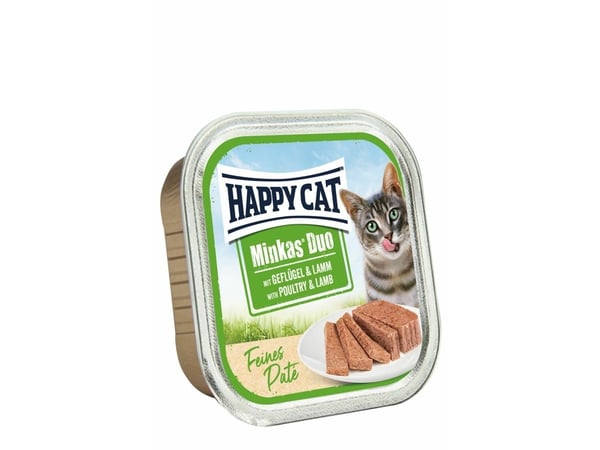 Happy Cat Minkas duo paté dessert til katt 100 g (kylling & lam)