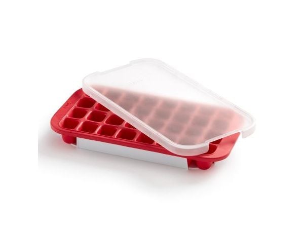 Industrial ice cube tray with lid Red