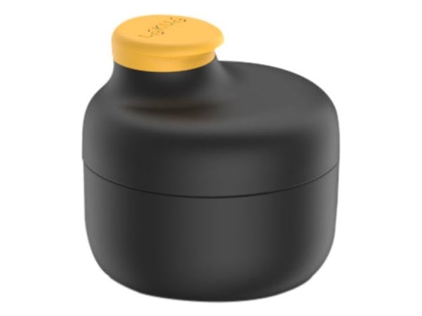 Lékué 889561, behållare, rund, 0,05 L, svart, gul, polypropen (PP), sås