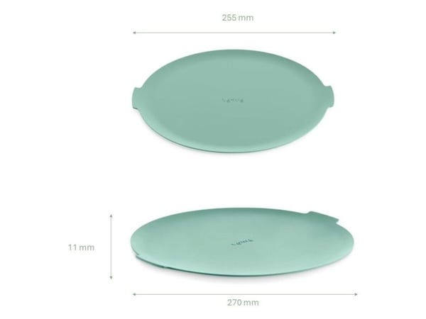 Lékué 890161, Microwave protective mat, Grønn, Silikon, 270 mm, 255 mm, 11 mm