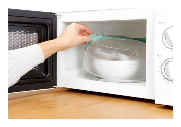 Lékué 890185, Sprutdeksel til mikrobølgeovn, Grønn, Hvit, Polypropylen (PP), 247 mm, 247 mm, 210 mm