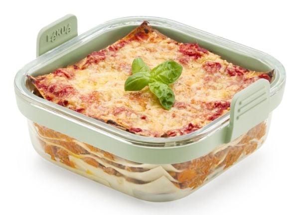 Square airfryer Square glasskål – transparent