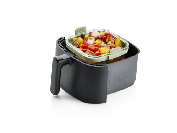 Square airfryer Square glasskål – transparent