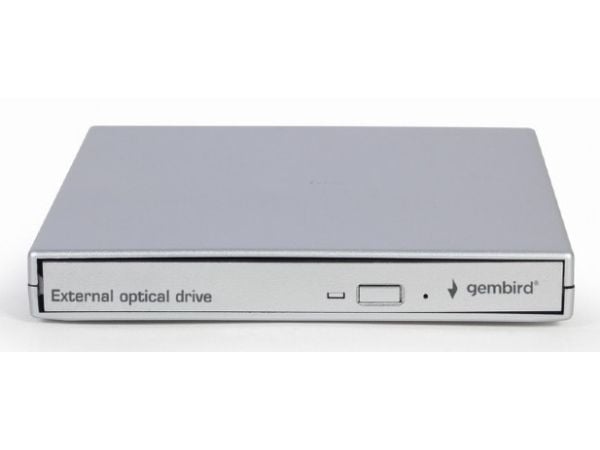 Gembird DVD-USB-021-SV - Platestasjon - DVD±RW (±R DL) / DVD-RAM - 8x/8x/5x - USB 2.0 - ekstern