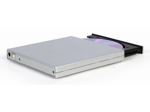 Gembird DVD-USB-021-SV - Platestasjon - DVD±RW (±R DL) / DVD-RAM - 8x/8x/5x - USB 2.0 - ekstern