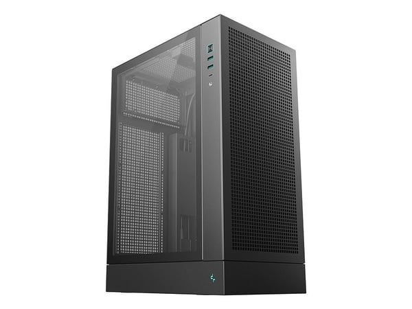 DeepCool - - sivupaneeli ikkunalla (karkaistua lasia) - ei virtalähdettä (ATX/PS/2) - USB/Audio