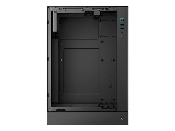 DeepCool - - sivupaneeli ikkunalla (karkaistua lasia) - ei virtalähdettä (ATX/PS/2) - USB/Audio