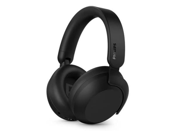 Philips TAH8000EBK - Hodetelefoner med mikrofon - full størrelse - Bluetooth - trådløs, kablet - aktiv støydemping - USB-C, 3,5 mm jakk - svart