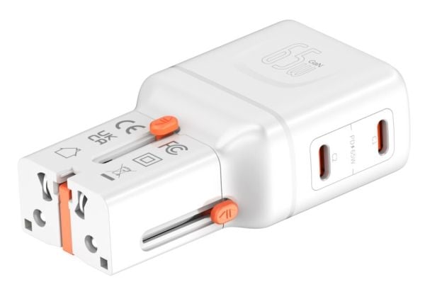 4smarts 541647, Innendørs, AC, 20 V, Oransje, Hvit