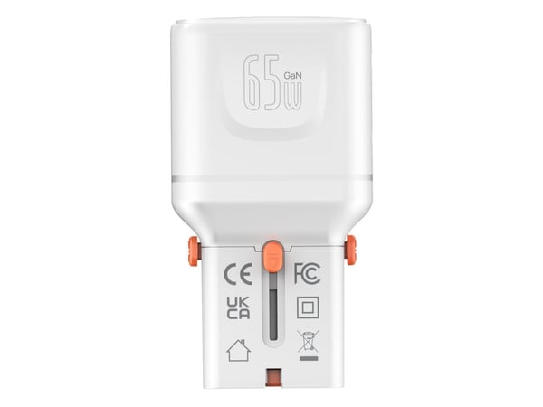 4smarts 541647, Innendørs, AC, 20 V, Oransje, Hvit