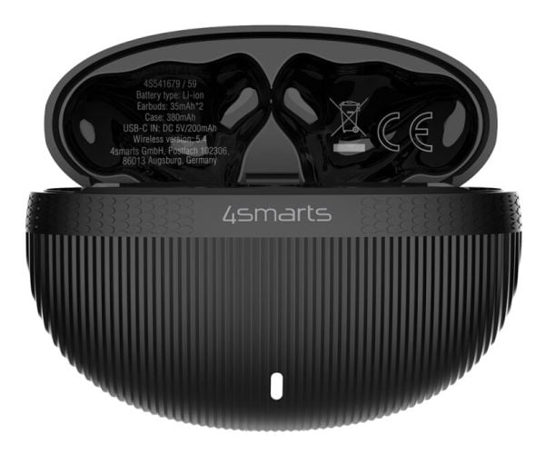 4smarts SkyBuds Pro ANC, True Wireless Stereo (TWS), Samtale/Musikk/Sport/Hverdag, 40 g, Hodesett, Sort