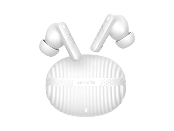 4smarts SkyBuds Pro ANC, True Wireless Stereo (TWS), Samtale/Musikk/Sport/Hverdag, 40 g, Hodesett, Hvit