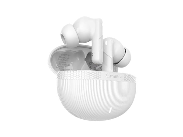 4smarts SkyBuds Pro ANC, True Wireless Stereo (TWS), Samtale/Musikk/Sport/Hverdag, 40 g, Hodesett, Hvit
