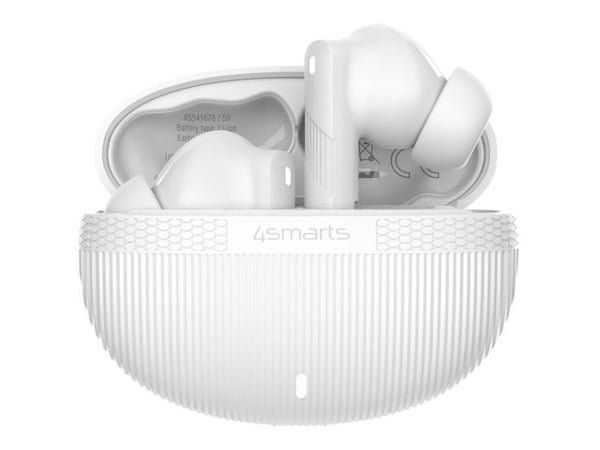 4smarts SkyBuds Pro ANC, True Wireless Stereo (TWS), Samtale/Musikk/Sport/Hverdag, 40 g, Hodesett, Hvit