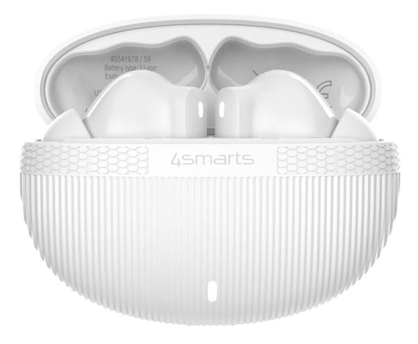 4smarts SkyBuds Pro ANC, True Wireless Stereo (TWS), Samtale/Musikk/Sport/Hverdag, 40 g, Hodesett, Hvit
