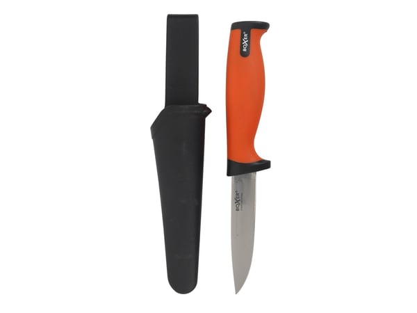 Boxer® lystfiskerkniv med skede 100 mm rustfri