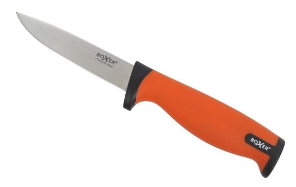 Boxer® lystfiskerkniv med skede 100 mm rustfri