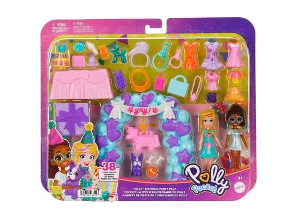 Mattel “Polly Pocket” bursdagsfest-sett (JCC33)