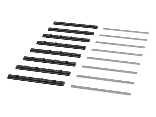 APC NetShelter - Rack-brakett - svart (en pakke 8)