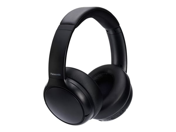 Panasonic RB-M600BE - Hodetelefoner med mikrofon - full størrelse - Bluetooth - trådløs - aktiv støydemping - 3,5 mm jakk - svart