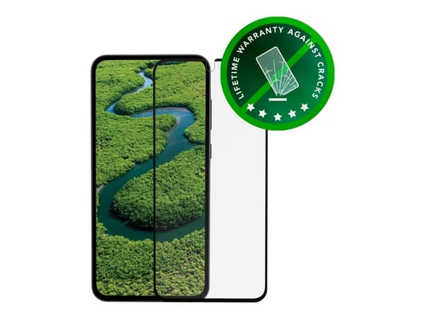 dbramante1928 Eco-shield - Skjermbeskyttelse for mobiltelefon - løsvekt - rammefarge svart - for Samsung Galaxy A55