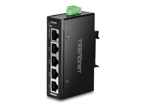Trendnet TI-ELC50, Hallitsematon, Fast Ethernet (10/100), Täysin kaksipuolinen, Seinäkiinnitteinen