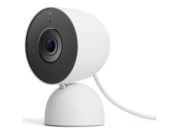 Google Nest Cam - 3rd Gen - nettverksovervåkingskamera - innendørs - farge (Dag og natt) - 3 686 400 piksler - 2560 x 1440 - 2K - lyd - Wi-Fi - H.2...