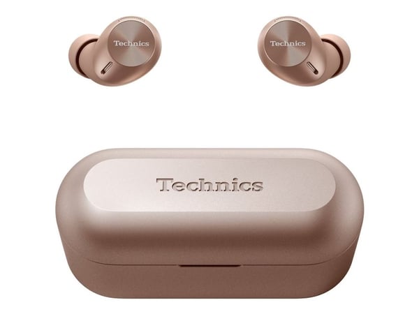 Technics EAH-AZ40M2 - True wireless-hodetelefoner med mikrofon - i øret - Bluetooth - aktiv støydemping - rosagull
