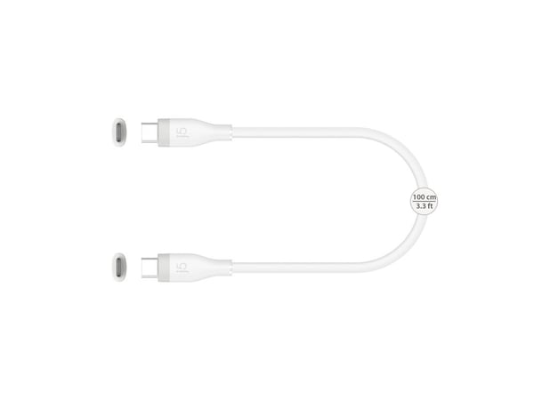 j5create - USB-kabel - 24 pin USB-C (hann) til 24 pin USB-C (hann) - USB 2.0 - 1 m - up to 480 Mbps, USB-C Power Delivery (60W)