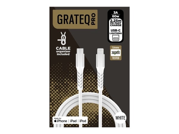 GRATEQ PRO USB-C till MFi Lightning-kabel