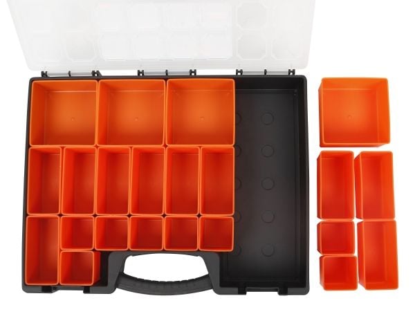 Boxer® sortimentsboks med 22 flytbare kasser 41 x 33 x 6 cm