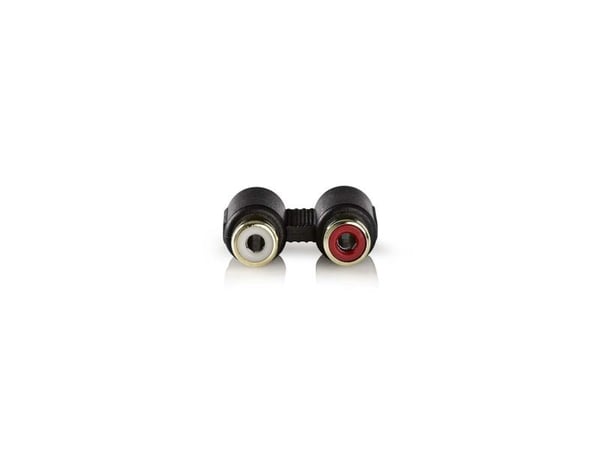 Nedis - Lyd adapter - RCA hun til RCA hun - antracit (sort)