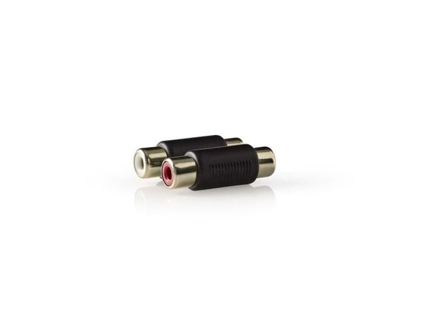 Nedis - Lyd adapter - RCA hun til RCA hun - antracit (sort)