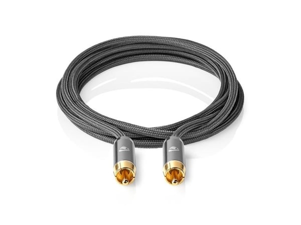 Nedis CATB24100GY50, RCA, Hankjønn, RCA, Hankjønn, 5 m, Grå