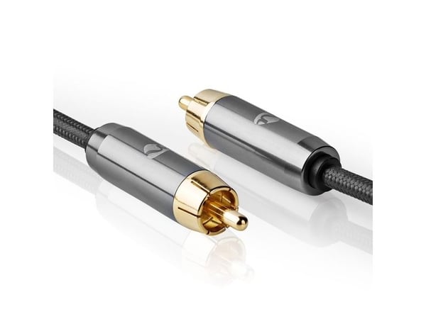 Nedis CATB24100GY50, RCA, Hankjønn, RCA, Hankjønn, 5 m, Grå