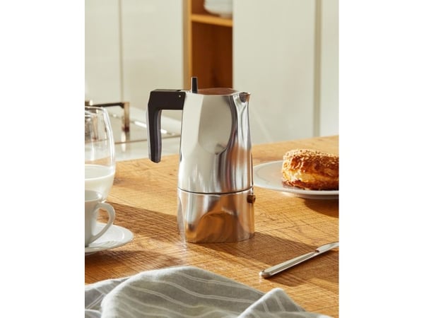 Alessi MT18/6, Moka gryte, Aluminium, 120 mm, 85 mm, 130 mm