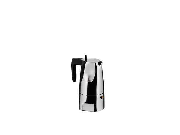 Alessi MT18/6, Moka gryte, Aluminium, 120 mm, 85 mm, 130 mm